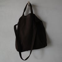 <yoko sakamoto> RESEARCHER BAG -LARGE (NUBUCK LEATHER)/brown