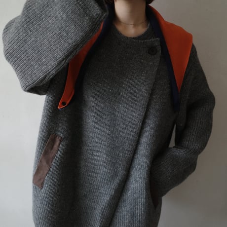 <oira> Knit Jacket (gray)
