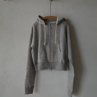 <BISOWN> AFTER HOODIE ZIP UP SWEAT -TOP GRAY 1