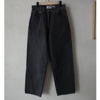 <ENDS and MEANS> Relaxed fit 5 Pockets Denim Washed - Washed black