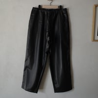 <awasa>フェイクレザーオーバーパンツ