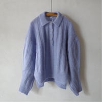 <rus> Murmur polo sweater -Salvia Blue