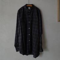 <BISOWN> SZ BOIL COTTON WESTERN SHIRTS -TOP GRAY CHECK
