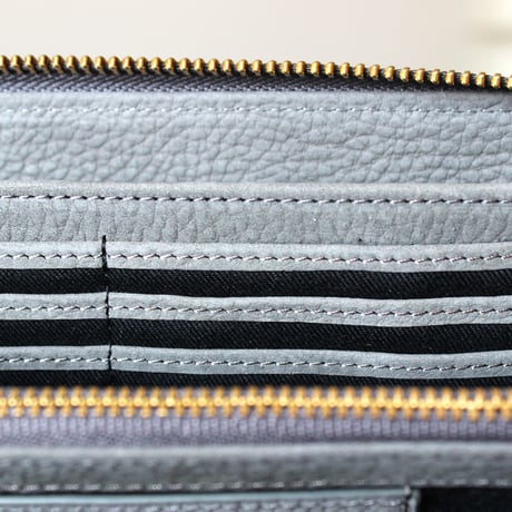 MATT round long wallet　GRAY