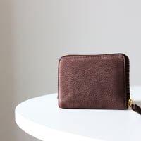 MATT round middle wallet　CHOCO
