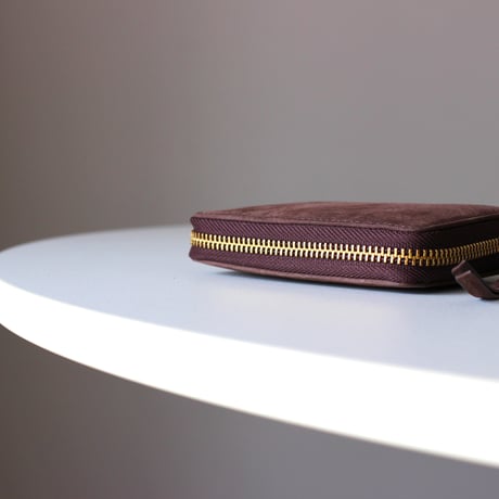 MATT round middle wallet　CHOCO