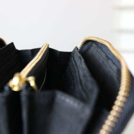 MATT round long wallet　BLACK