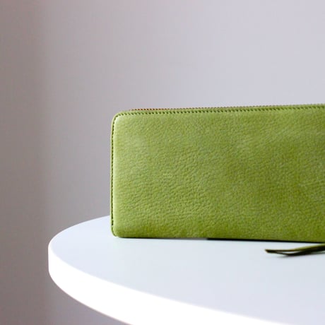 MATT round long wallet　GREEN