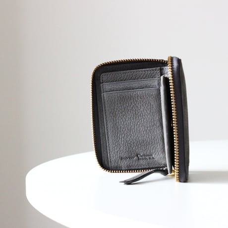 MATT round middle wallet　GRAY