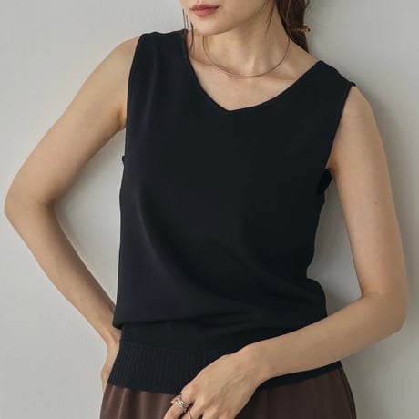 2way knit tank top