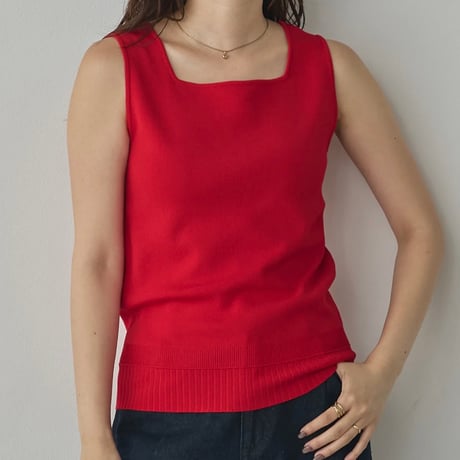 2way knit tank top