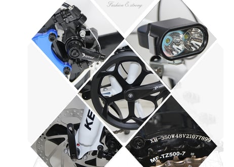 KETELES KS6 電動バイク 原付一種 20インチ 48V 350W 折りたたみ ペダル付き 7段変速 前後ディスクブレーキ