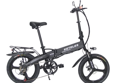 KETELES KS6 電動バイク 原付一種 20インチ 48V 350W 折りたたみ ペダル付き 7段変速 前後ディスクブレーキ