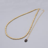 【K10YG】ゴールドボール チョーカーネックレス(8mm)