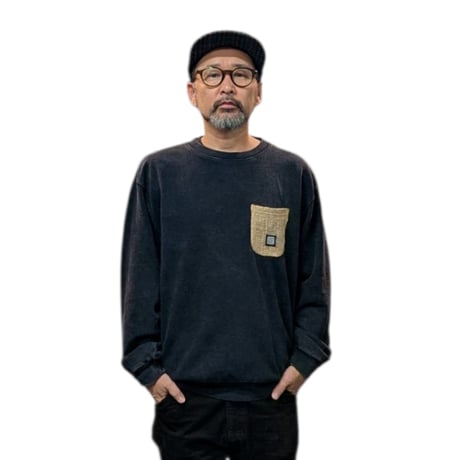 深夜珈琲 CREW NECK SWEAT/POCKET