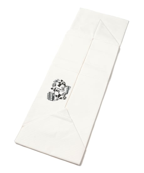【新品】九寸名古屋帯 夏帯 絽 伊勢型染 ロンドン 白色 [90100121]