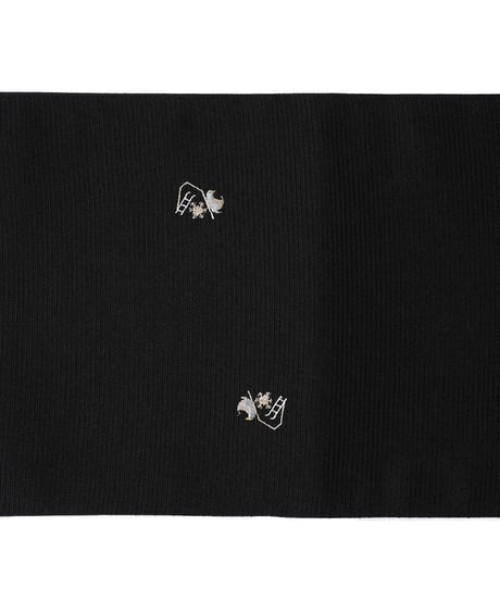 【新品】八寸名古屋帯 夏帯 絽 ペンギン 黒色 [90100126]