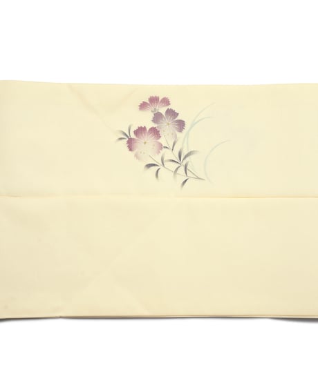 【新品】九寸名古屋帯 夏帯 絽 撫子 クリームイエロー [90100127]