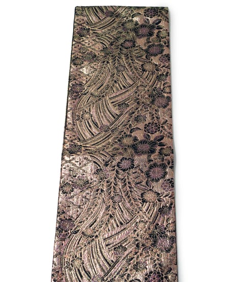 【新品】袋帯 西陣織 華翔苑 藤本仁謹製 証紙あり 辻が花風 金色 [90100052]
