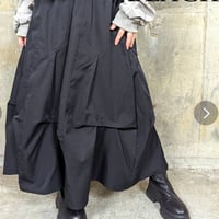 モード斜め切り替えタックデザインスカート