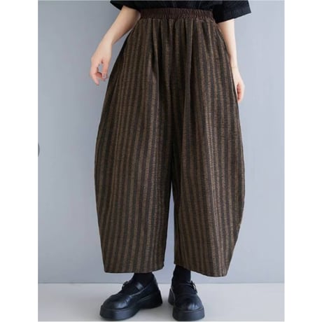 「人気商品につき再入荷」ほのかに起毛感あるカーブパンツ