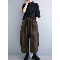 「人気商品につき再入荷」ほのかに起毛感あるカーブパンツ