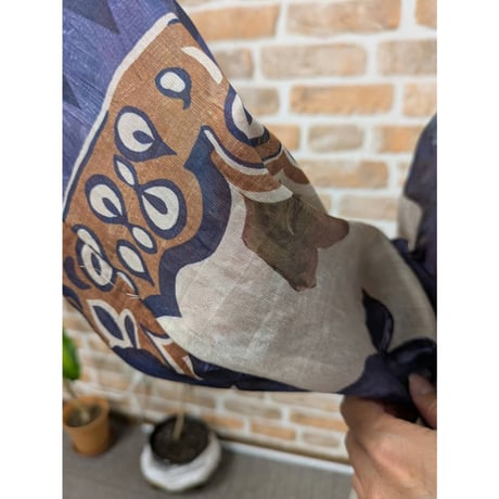 イタリア　シアープリントブルゾン(¥39600)