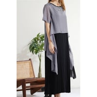 [26新作]　ラメシアーレイヤードワンピース、12600円 [セール]