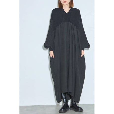 「新作入荷」人気アイテム今年も入荷　コーデュロイニットドッキングロングワンピース