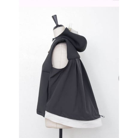 [新色][更に再入荷][再入荷]ボンディング切替フードリボンドロストベスト　ジレ