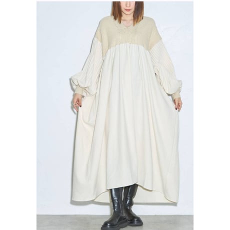 「新作入荷」人気アイテム今年も入荷　コーデュロイニットドッキングロングワンピース