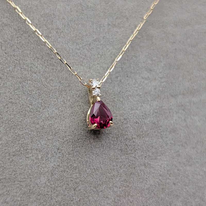 メーカー協賛SALE】【DPカード鑑別】K18 非加熱ルビー 0.15ct ダイヤ