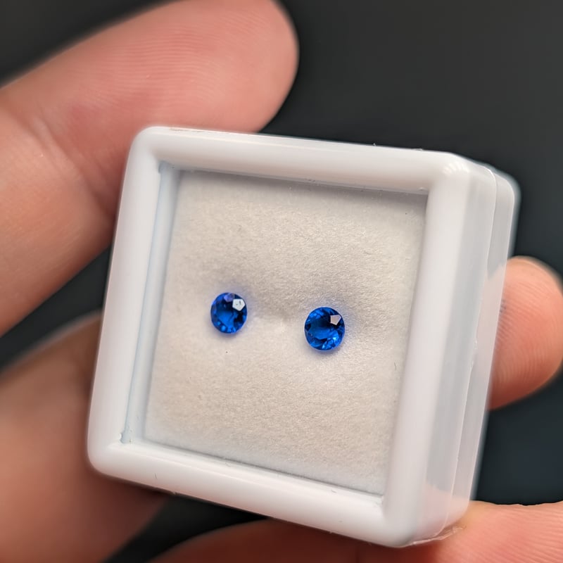 超高品質】アウイナイト 合計0.275ct 3.4mm×2pcs セット ラウンド