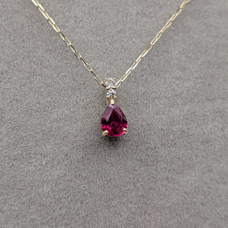 メーカー協賛SALE】【DPカード鑑別】K18 非加熱ルビー 0.15ct ダイヤ