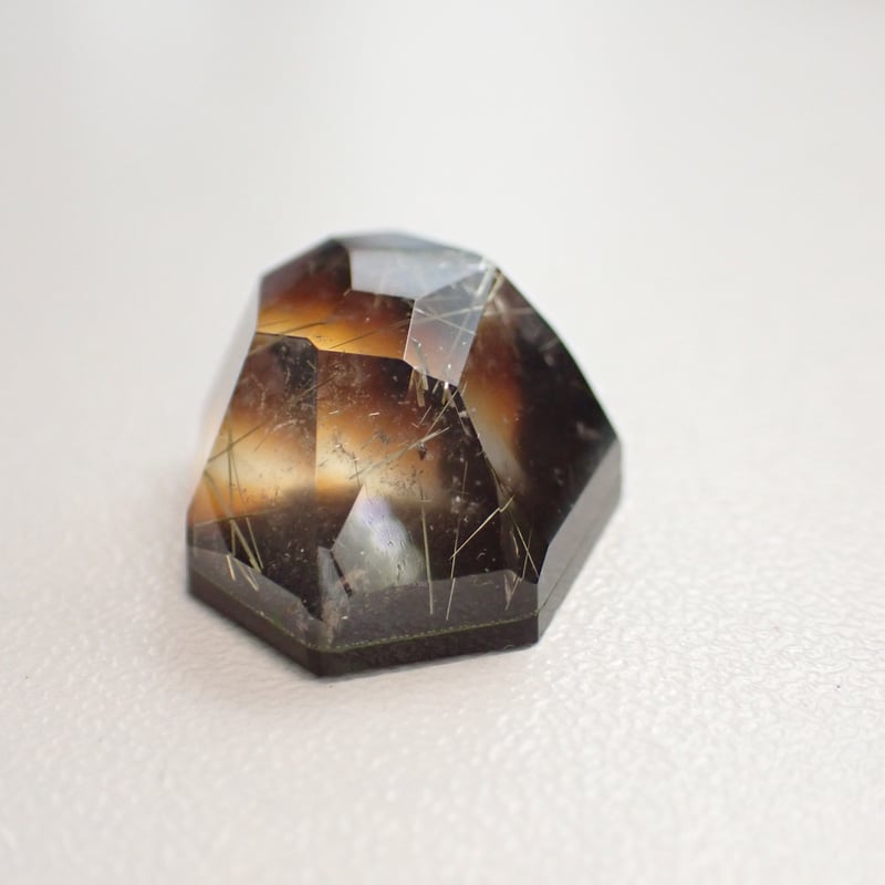 ルチルクォーツ×アゲート ダブレットストーン 21,12ct 20.41×16.18mm