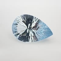 アクアマリン 12×8mm コンケイブカット ペアシェイプ ルース