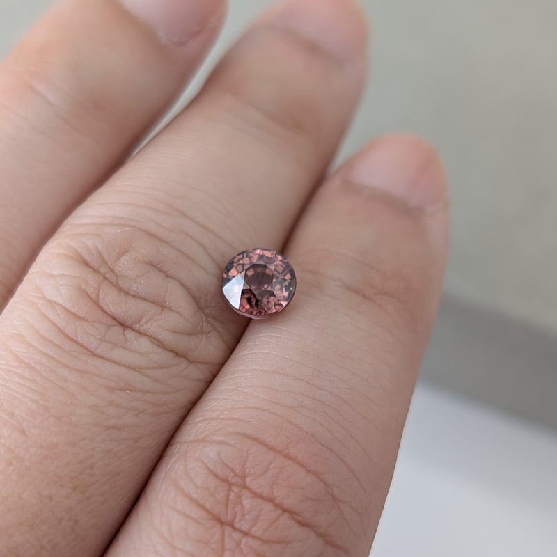 ピンクジルコン 2.25ct 6.56㎜ ラウンドカット ルース | 鈴木屋byJOA STORE