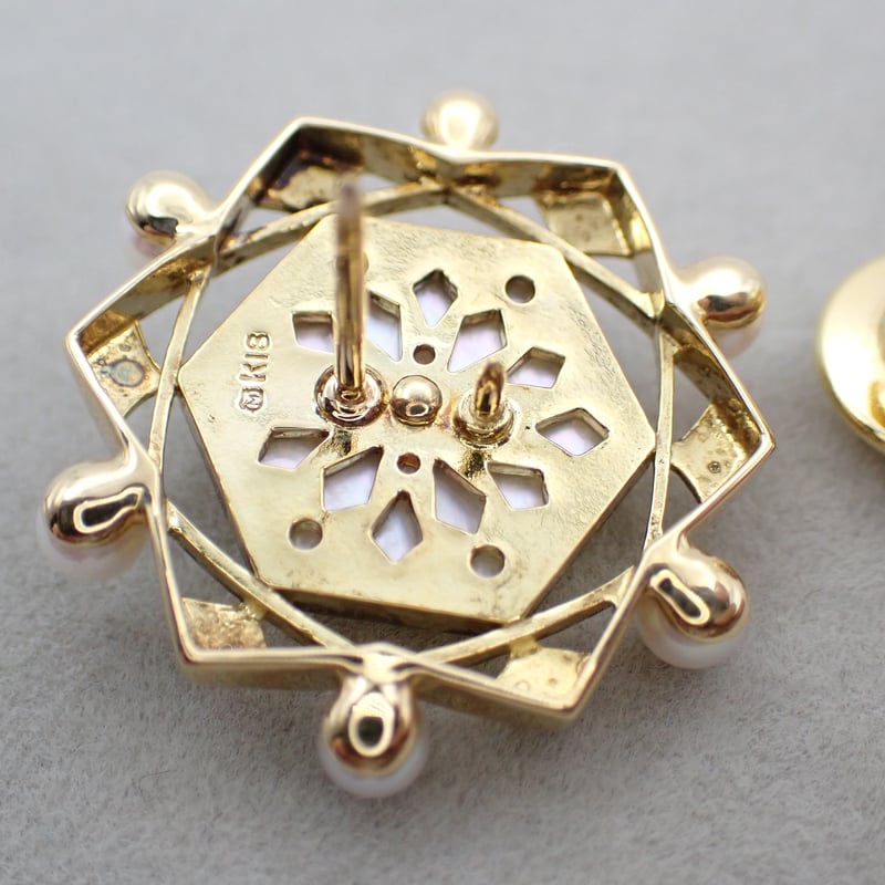 MIKIMOTO K18 ピクウェ ベビーパールピン ブローチ usedJewelry | 鈴