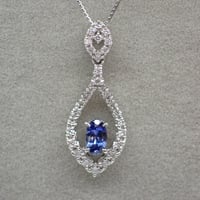 PT900/850 ベニトアイト 0.24 ダイヤモンド 0.21ct ベネチアンチェーン45cm スライドアジャスター付 ペンダント