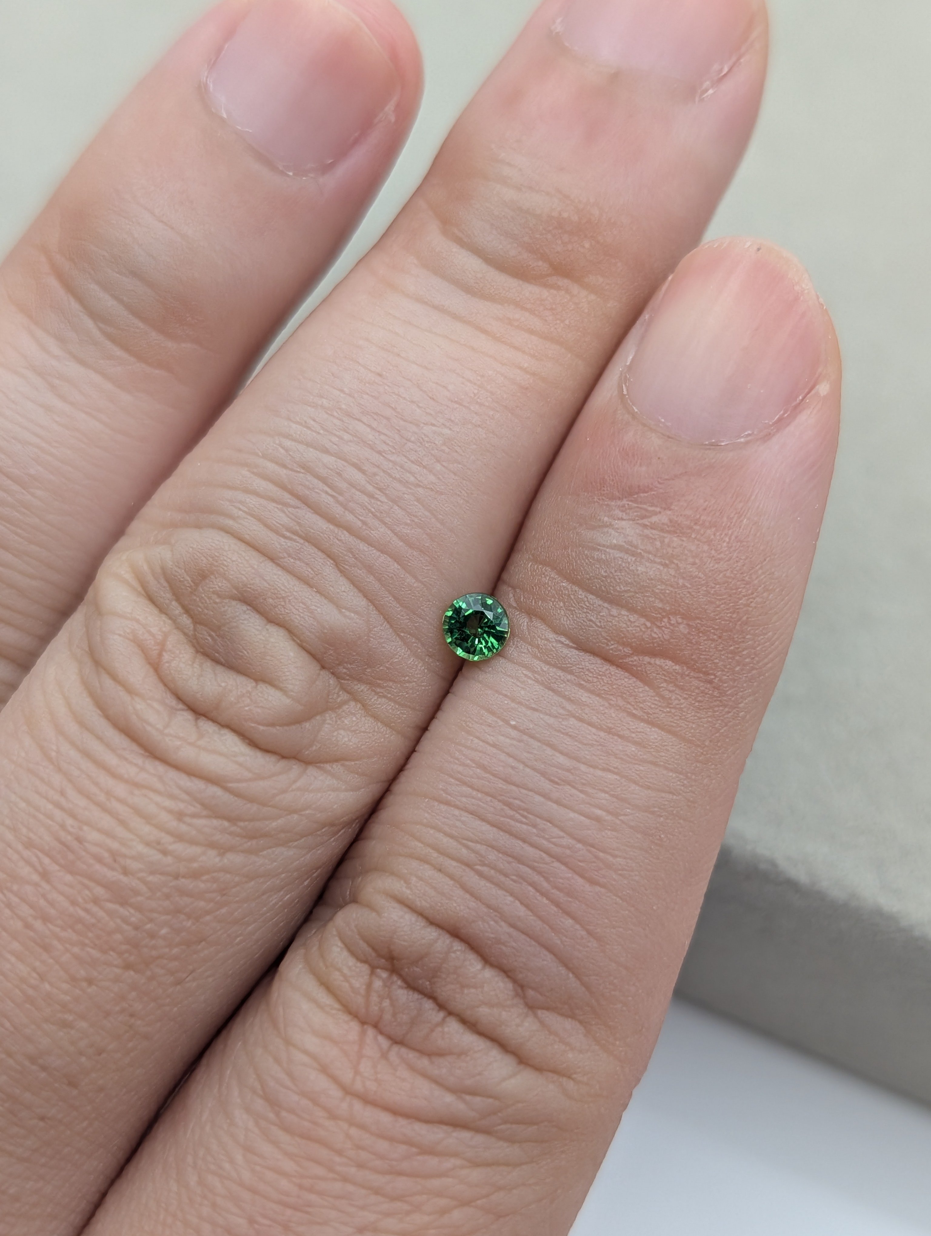 グリーンガーネット　ルース グリーンガーネット 0.23ct 3.53mm ラウンドカット ルース | 鈴木屋
