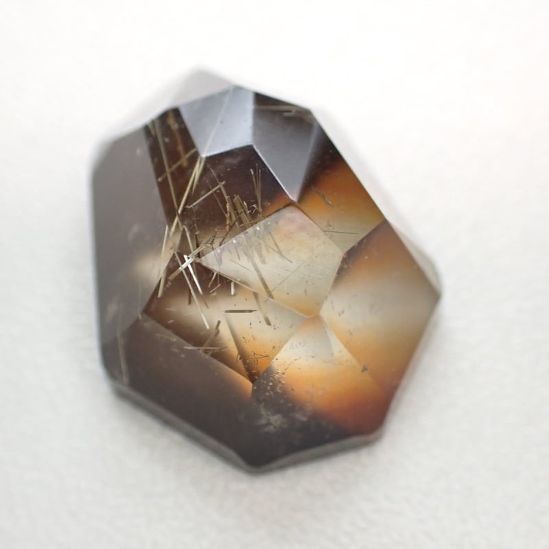 ルチルクォーツ×アゲート ダブレットストーン 21,12ct 20.41×16.18mm