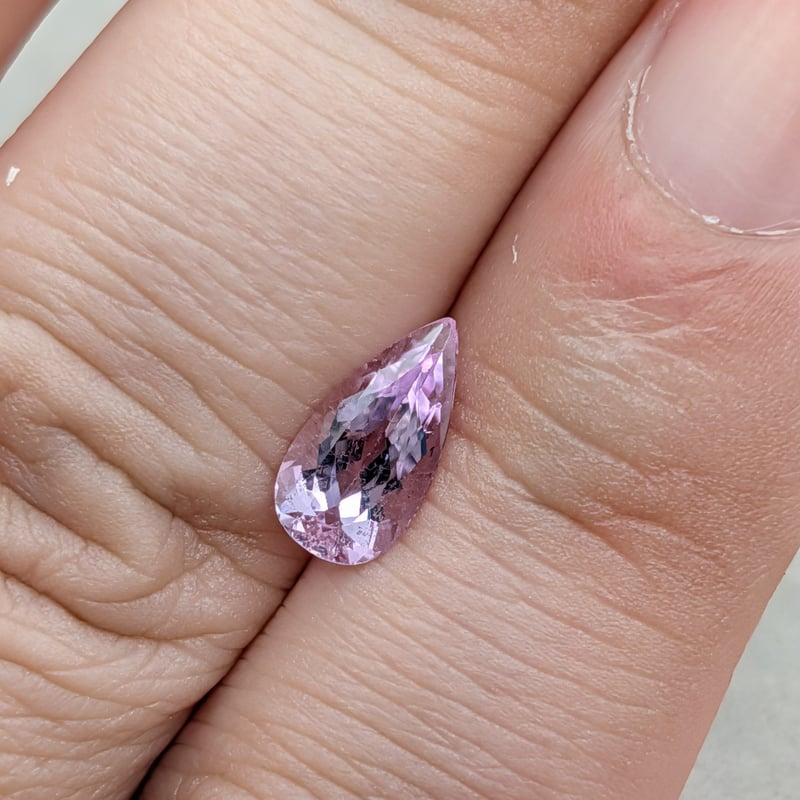 日独ソ】非加熱ピンクトパーズ (インペリアルトパーズ)1.297ct 9.32