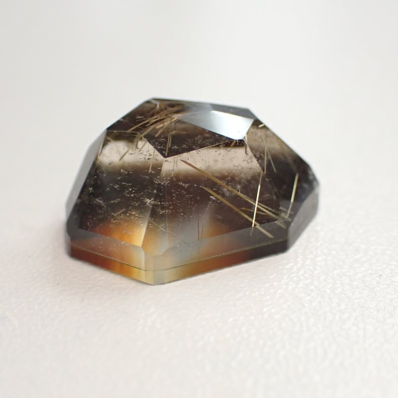 ルチルクォーツ×アゲート ダブレットストーン 21,12ct 20.41×16.18mm