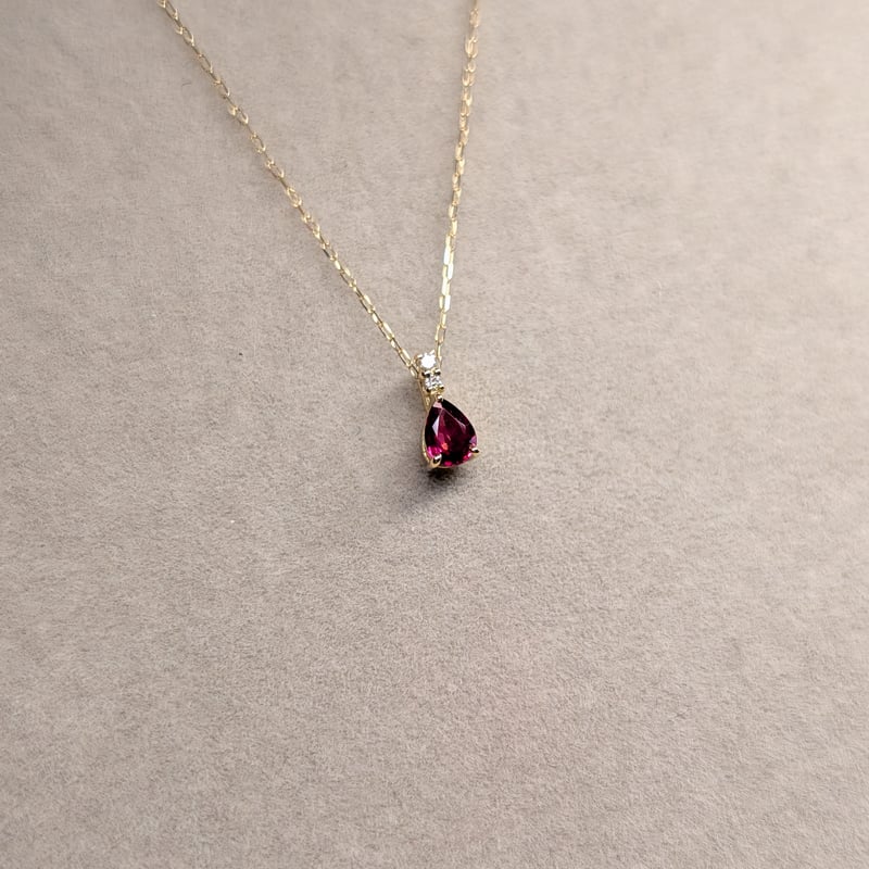 誕生石ピックアップ】【DPSカード】K18 ピジョンブラッドルビー 0.15ct
