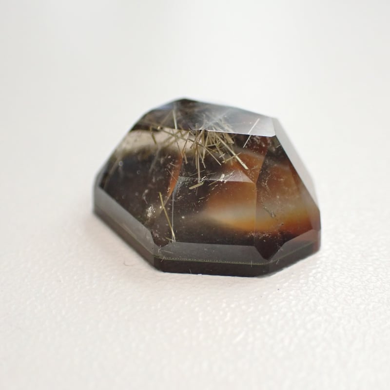 ルチルクォーツ×アゲート ダブレットストーン 21,12ct 20.41×16.18mm
