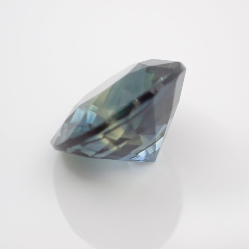 ティール サファイア （バイカラー） 2.60ct 8.31mm ラウンド カット