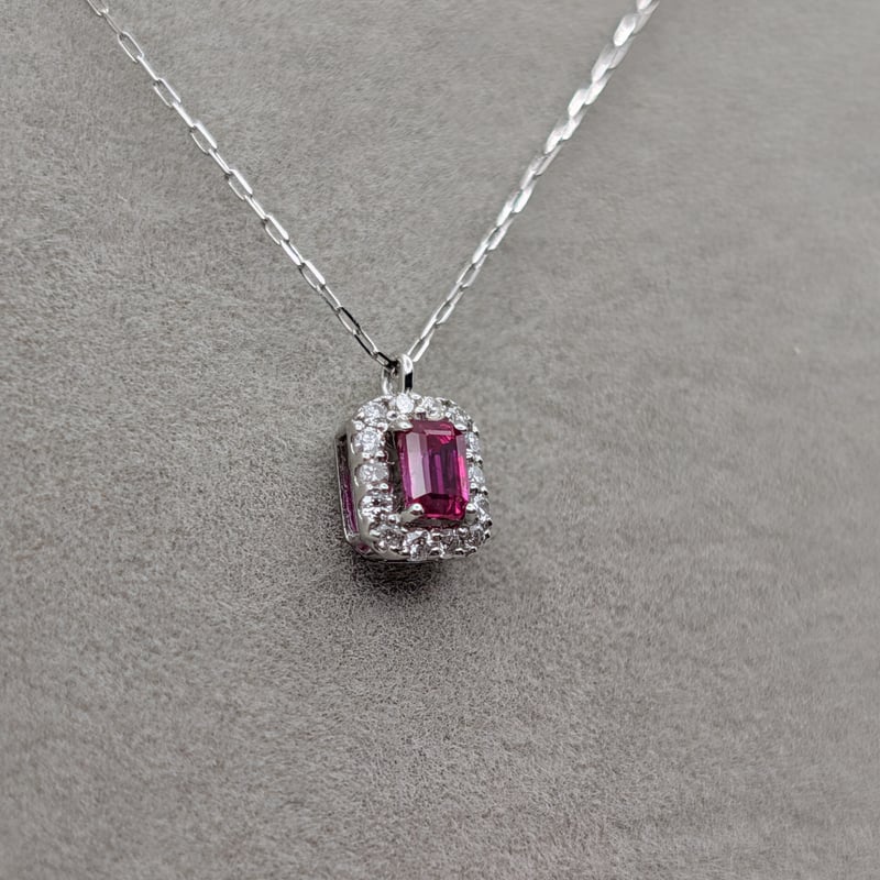 メーカー協賛SALE】【DPカード鑑別】PT 非加熱ルビー 0.13ct ダイヤ