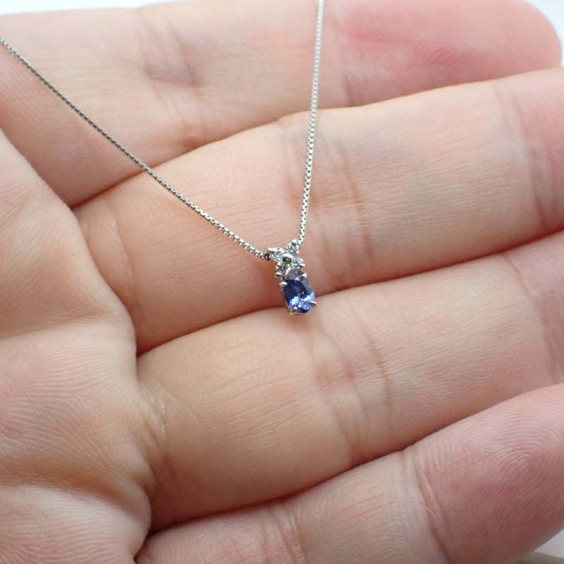 PT900/850 ベニトアイト 0.16ct ダイヤモンド 0.04ct ベネチアン