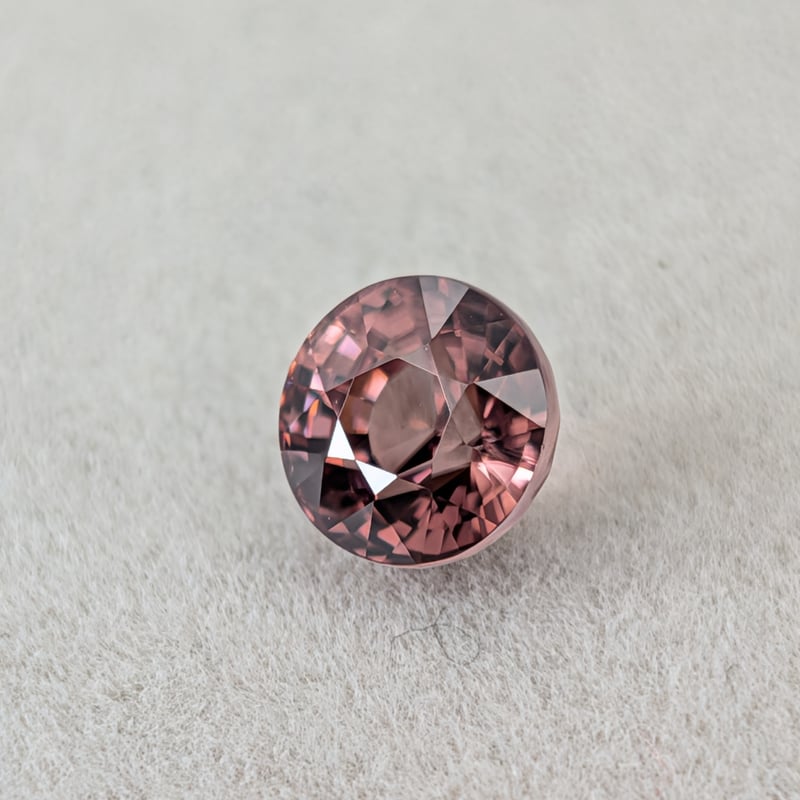 ピンクジルコン 2.25ct 6.56㎜ ラウンドカット ルース | 鈴木屋byJOA STORE