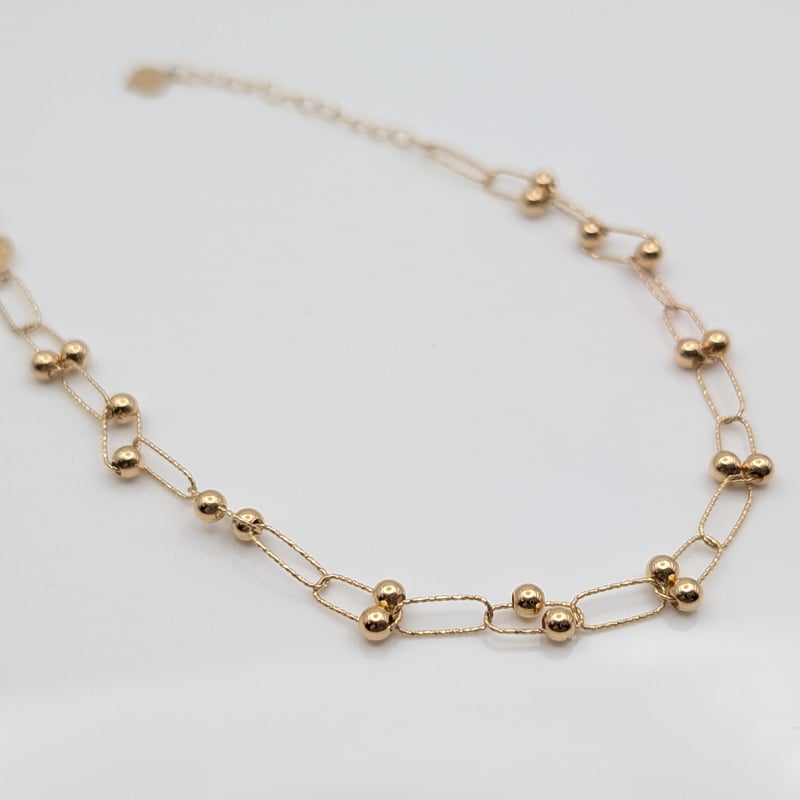 K18YG メイド・イン・タイランド ブレスレット 15+3cm 全長18cm | 鈴木